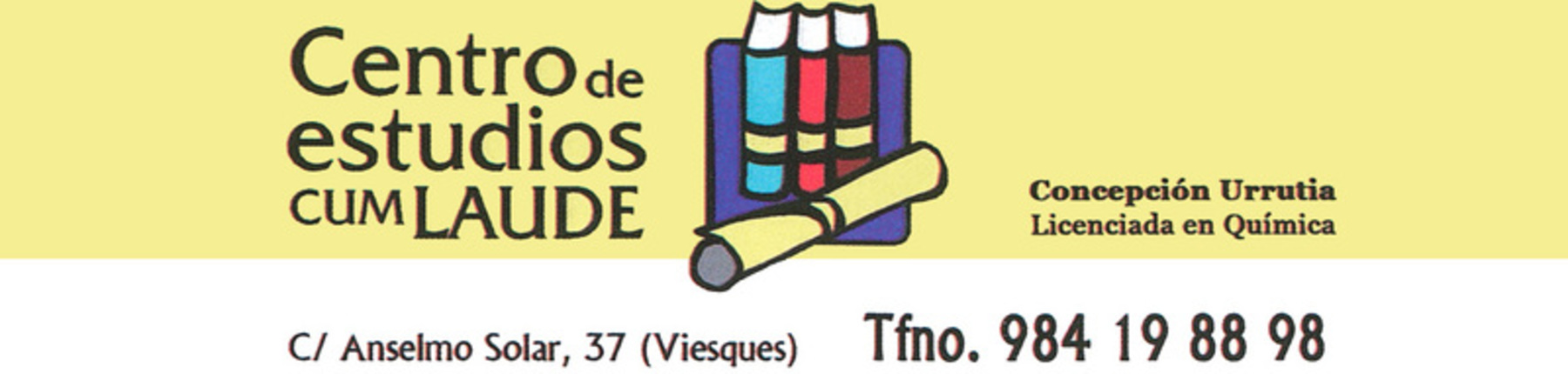 Centro de Estudios CUM LAUDE  Concepción Urrutia Licenciada en Química